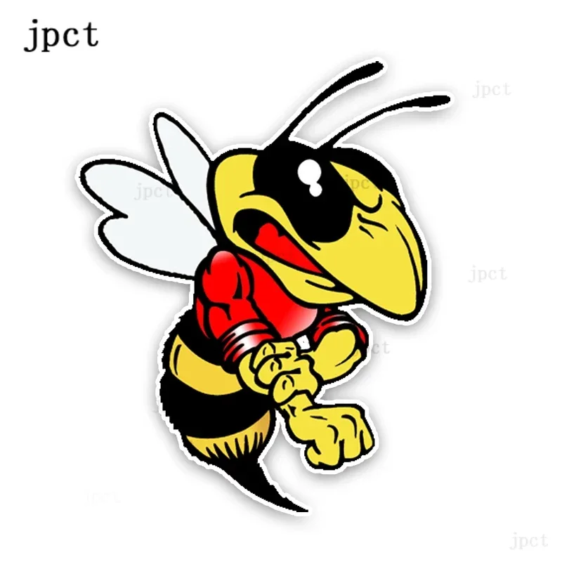 JP Car Decal decoration motorcycle cute cartoon wasp accessories creative waterproof covering scratch sticker 14cm * 12cm