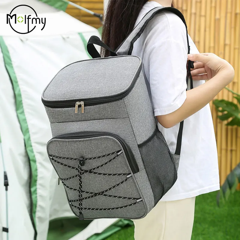 Durable Oxford Cloth Lunch Bags Leakproof Cooler Backpack Large Capacity Thermal Insulation Backpacks Anti-leakage for Camping