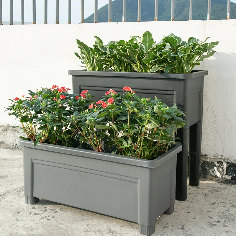 

Большой современный пластиковый цветочный горшок-ваза 2024 года для улицы, уникальный кашпо для дома и сада, новинка для декора