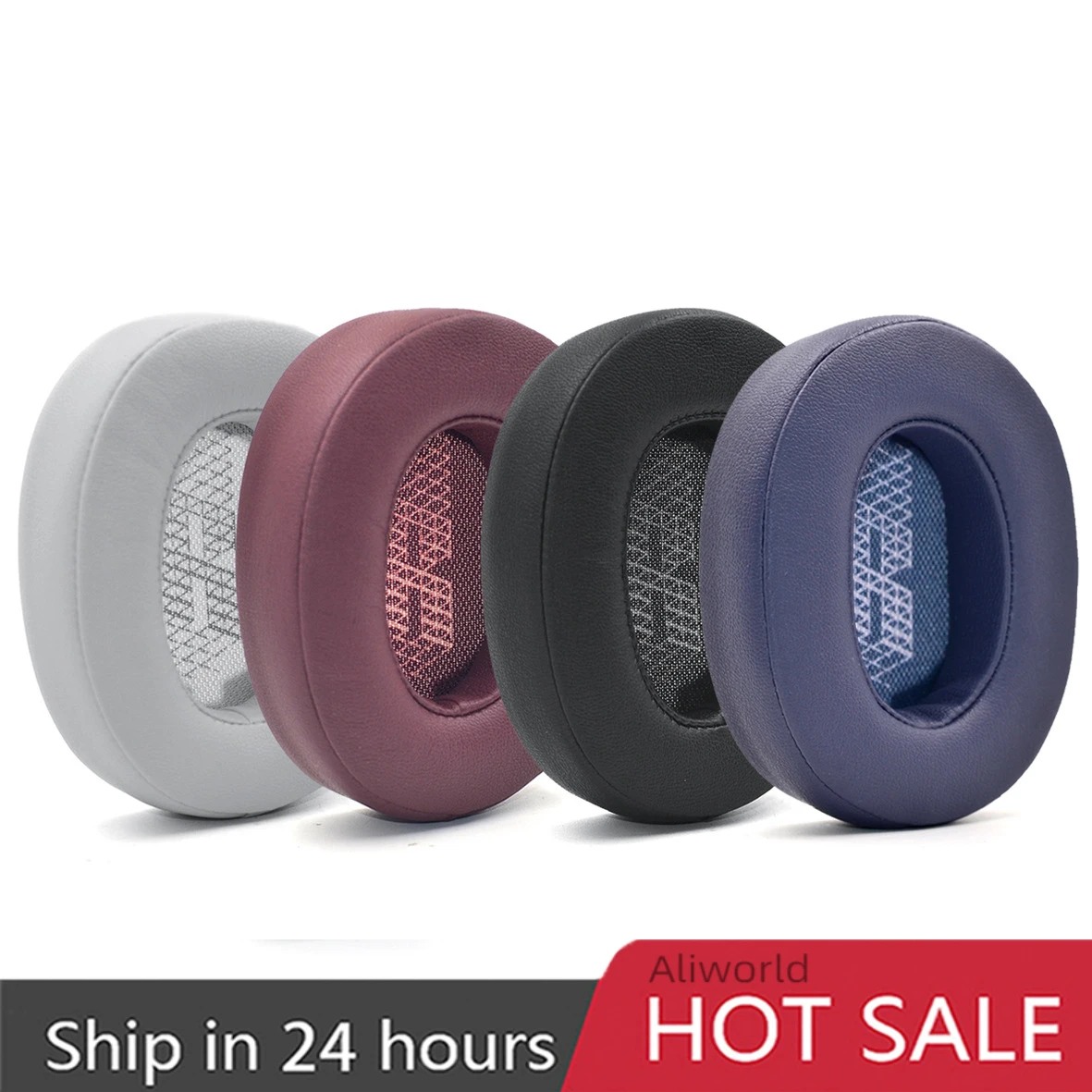 Almohadillas para los oídos Live 500 BT, almohadillas para los oídos de repuesto de cuero con proteínas y espuma viscoelástica, compatibles con auriculares JBL Live 500BT