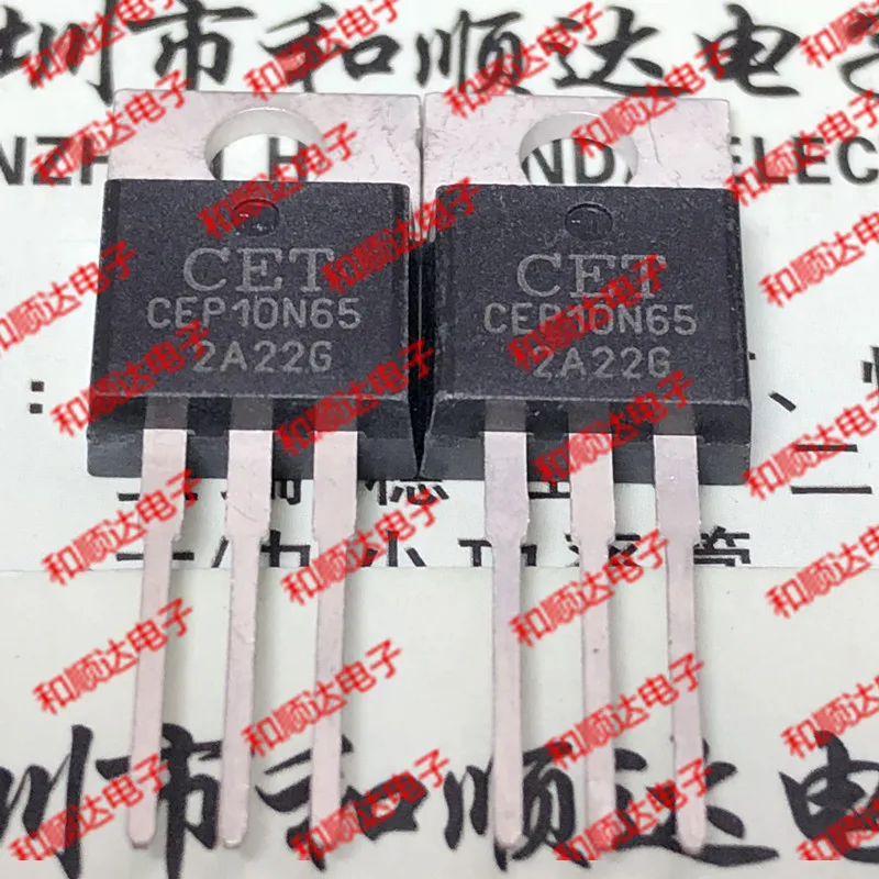 New (5piece)  CEP10N65  TO-220 650V 10A