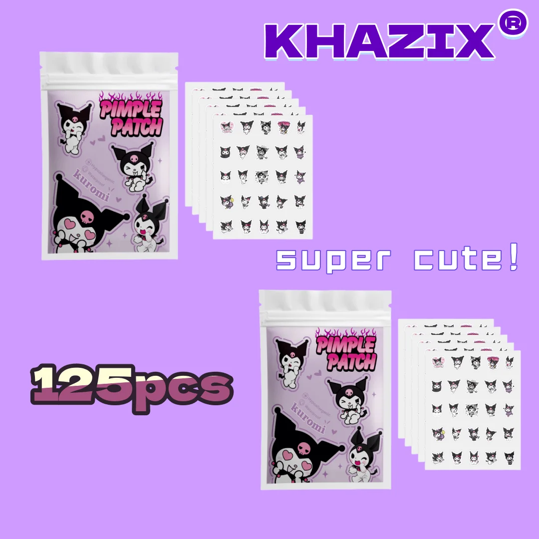 125pcs remendos de acne de ácido salicílico - adesivos invisíveis e fofos em forma de gato para lutar espinhas e acalmar a pele