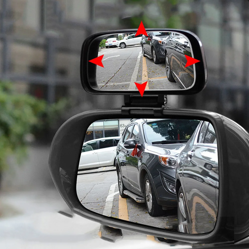 

1Pcs Car Auxiliary Blind Spot Mirror Wide Angle Rear View Mirror Auto Accessories Practical Installation for Most Vehicles