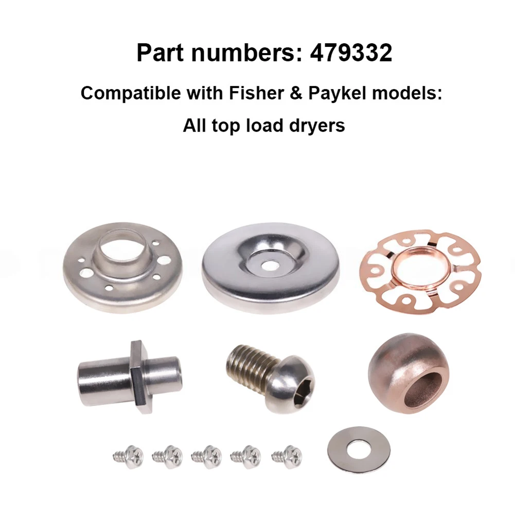

Новый комплект латунных подшипников барабана 479332 для сушилок Fisher & Paykel, прямая замена, OEM номер 479332, простая установка