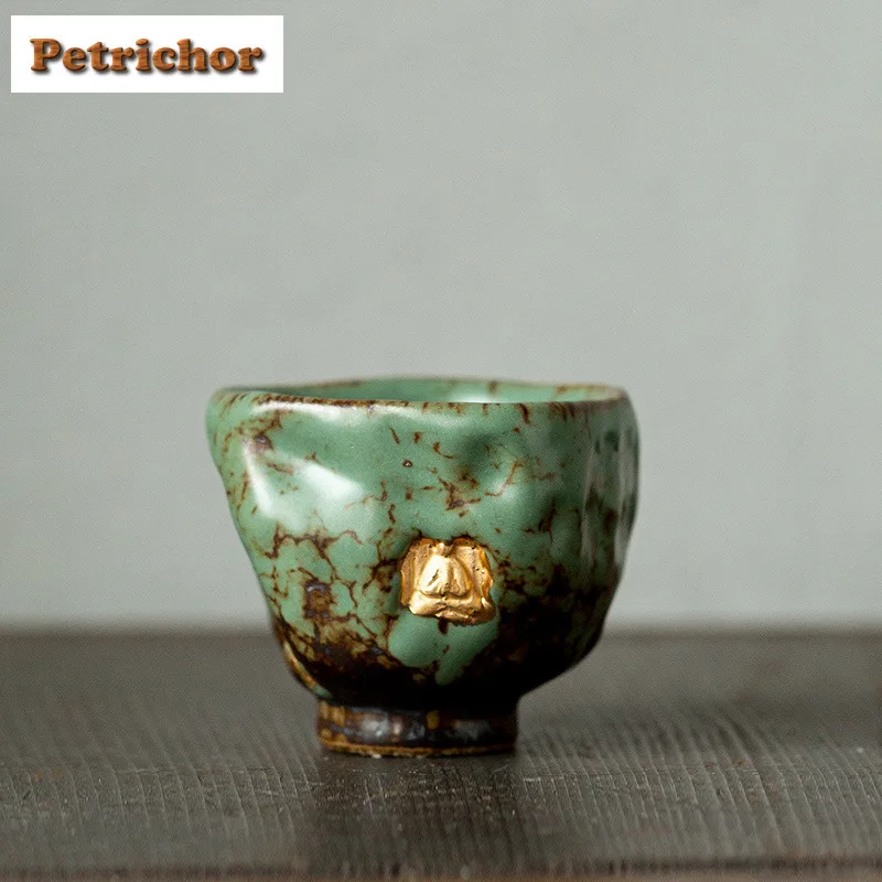 

45 мл Моховая рок-чашка в античном стиле Dunhuang, антикварная чайная чаша, милая чашка, чашка для дегустации чая, чашка для запаха чаши Chazhan Master, чайные услуги