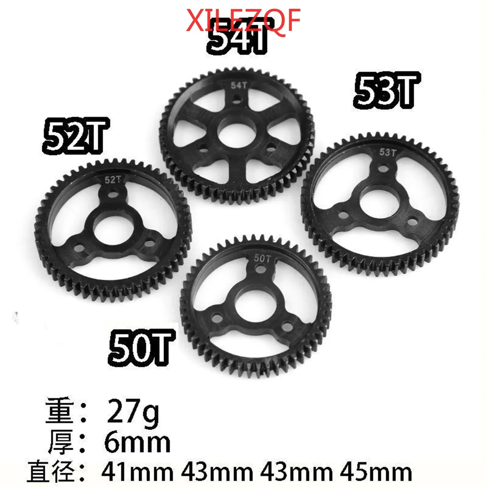 RC 0.8M 32P 50T 52T 53T 54T Hardened Steel Spur Gear  for 1/10 RC CarTraxxas Slash 4x4 VXL Stampede Rustler  Upgrade Parts