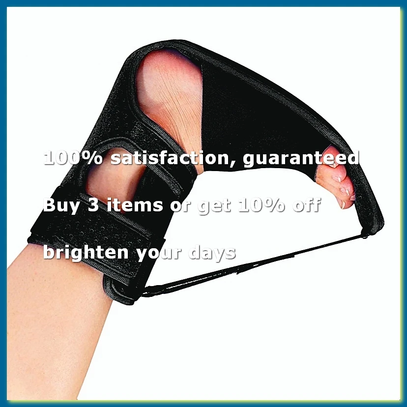 Plantar Fasciitis Night Splint & Relief Brace with Adjustable Straps - Support for Achilles Tendonitis, Heel Spur Pain
