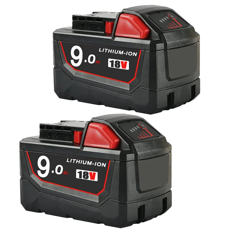 

9.0Ah High Capacity M18 Battery Replacement for Milwaukee18v Lithium Batteries 48-11-1850 48-11-1852 48-11-1828 48-11-1820 Tools