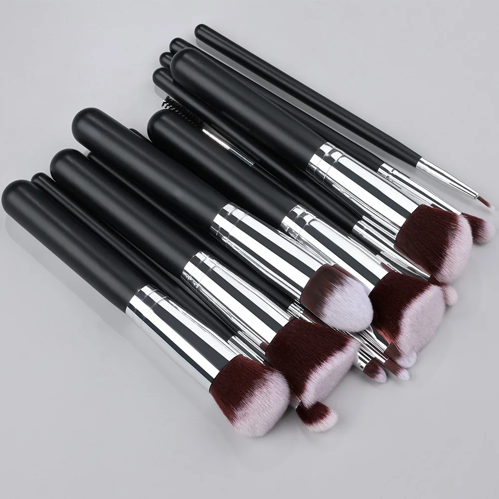 Conjunto de pincéis de maquiagem, 14/16 peças, cosméticos profissionais, sobrancelha, rosto, kabuki, mistura, pincel de maquiagem, base, pó, blush, ferramenta de beleza