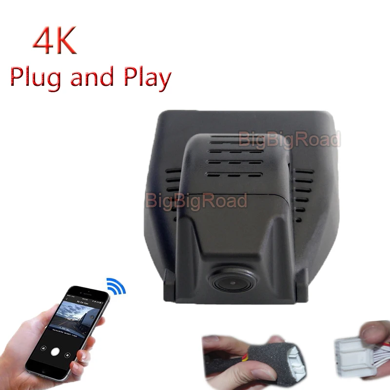 

4K Plug And Play For Honda Odyssey Elysion 2016 2017 2018 2019 -2021 2022 Wifi Car DVR Dash Cam Camera Video Recorder FHD 2160P