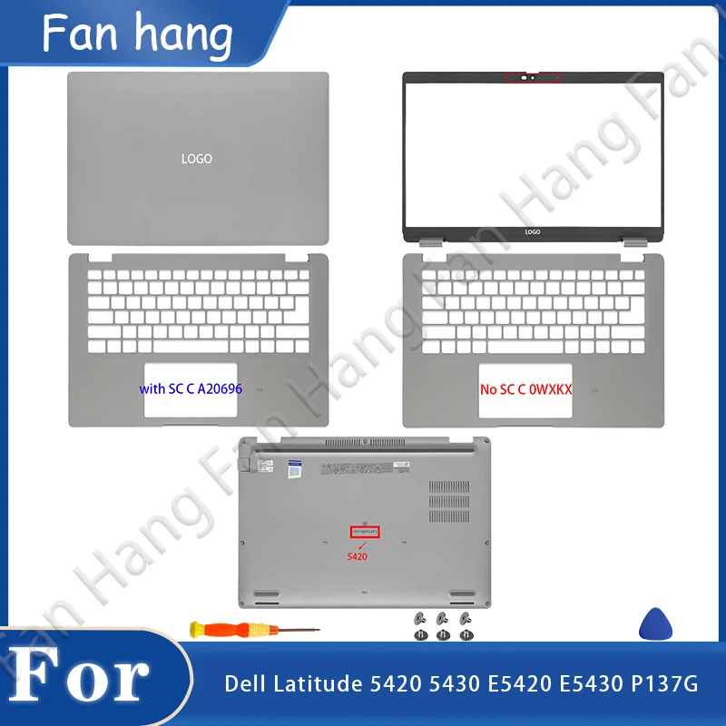 New Laptop Case For Dell Latitude 5420 5430 E5420 E5430 P137G Notebook LCD Back Cover Top Rear Lid Front Bezel A20696 A20695