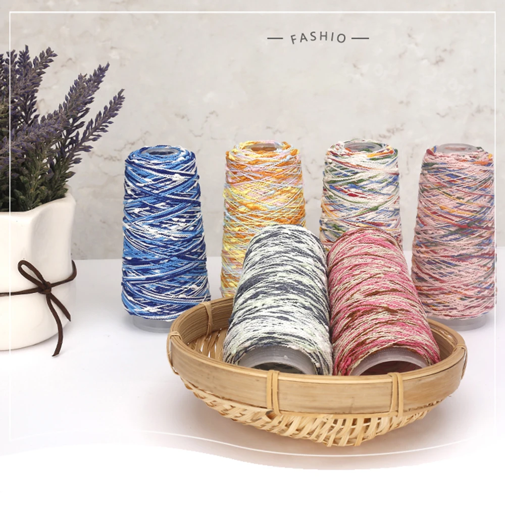 50g Multicolor Knot Knitting Yarn Threads DIY Needlework Hand Crochet Wool Yarns  Sweater Partner Decorate