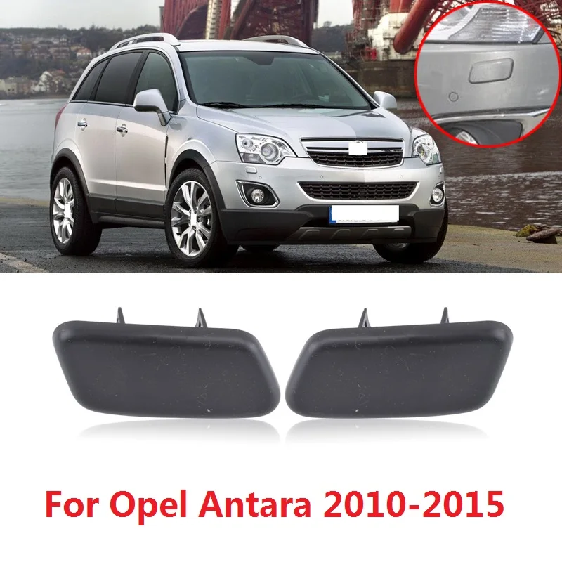 CAPQX For Opel Antara 2010-2015 Front Bumper Headlight Washer Nozzle Cover Headlamp Water Spray Garnish Lid Trim hood 25953656