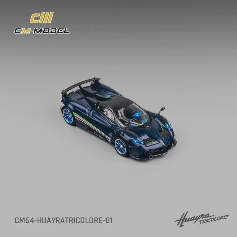 MODÈLE CM 1/64 Pagani Huayra Modèle de voiture en alliage tricolore - En stock