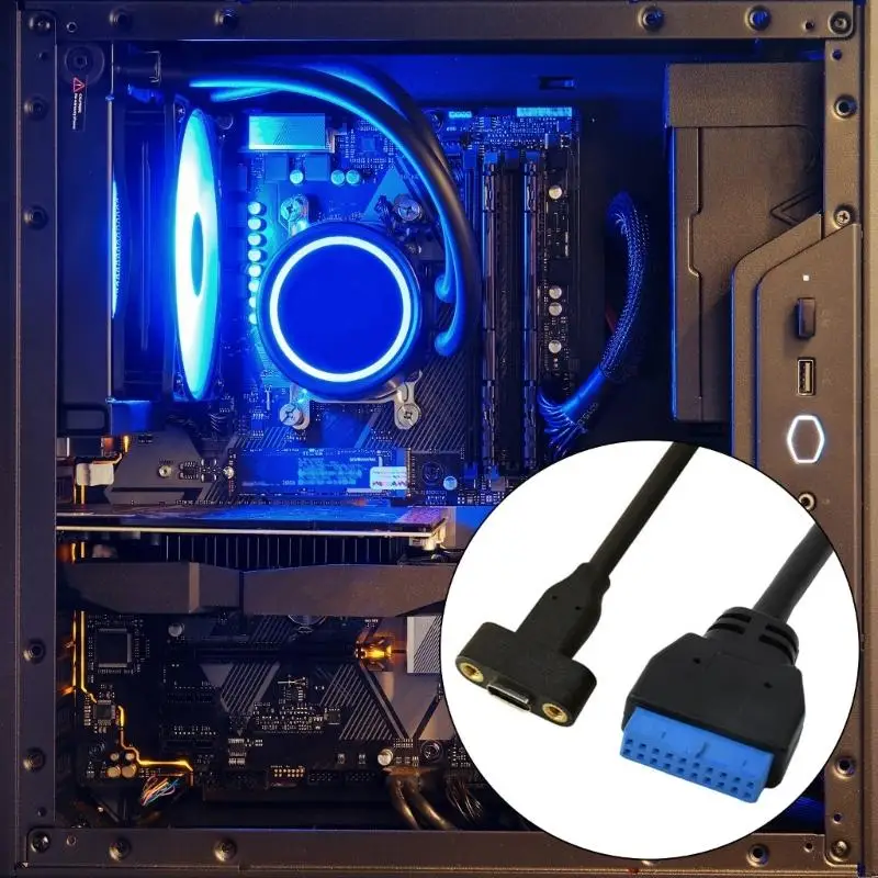 Tipo C fêmea para IDC20p Adaptador cabeceira do cabeçalho feminino 20pin Dados 066a