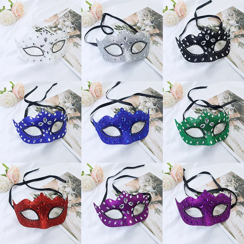 

Flash Anime Cosplay Mask Makeup Mask Sexy Ball Prop Costume Halloween Mask Diamond Queen Mask