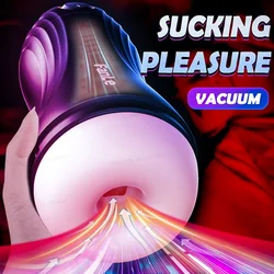 Automatic Vacuum Sucking Sex Toys for Men Masturbation Cup Realistic Vagina Vibrator Pocket Pussy Male Blowjob Simulator 18