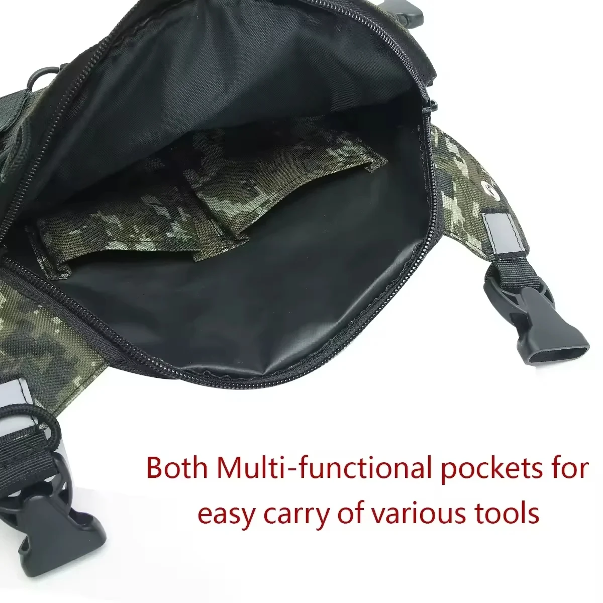 ABBREE PT-10 Walkie Talkie Pocket Bag Borst Front Zakjes Tactische Holster voor Baofeng UV-5R UV-21 PRO UV-5RH Twee Manier Radio