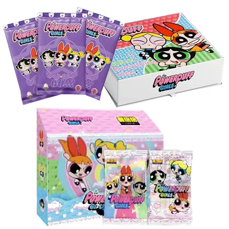 2023 New Anime The Powerpuff Girls Card Blossom Bubbles Buttercup TR SP PR Card Children's Toy Christmas Halloween Birthday Gift