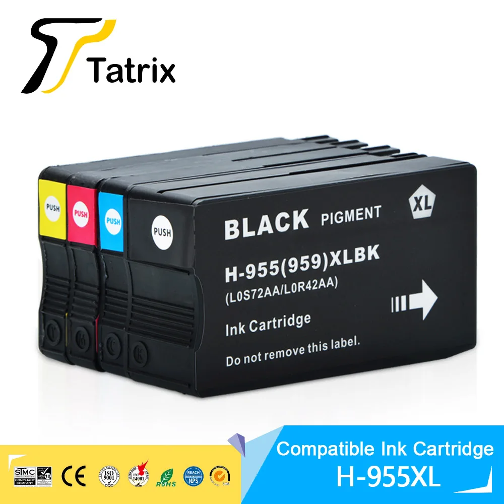 Титрица для HP955 955XL для HP955XL, 4-цветный картридж для HP OfficeJet Pro 7740 8210 8216 8710 8715 8716 8717 8720 8725 8727