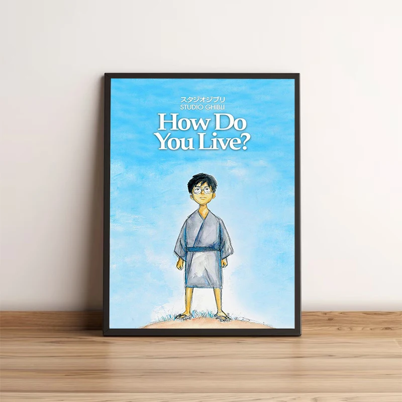 Posters for Wall Decoration Painting Miyazaki Hayao New Work Cart Anime How Do You Live Aesthetic Room Decoration Home Accessory