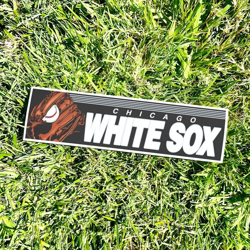 Chicago White Sox Bumper Sticker - Baseball Vintage Style - Vinyl Decal 80s 90s - Bumper Stickers - Car Stickers