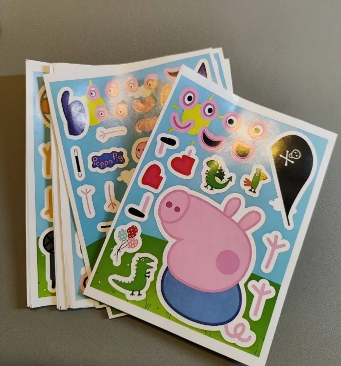 New Peppa Pig Face-Changing DIY Puzzle Stickers George Educational Toy  Handmade Assembly Collage Birthday Gift - 2026 view 3