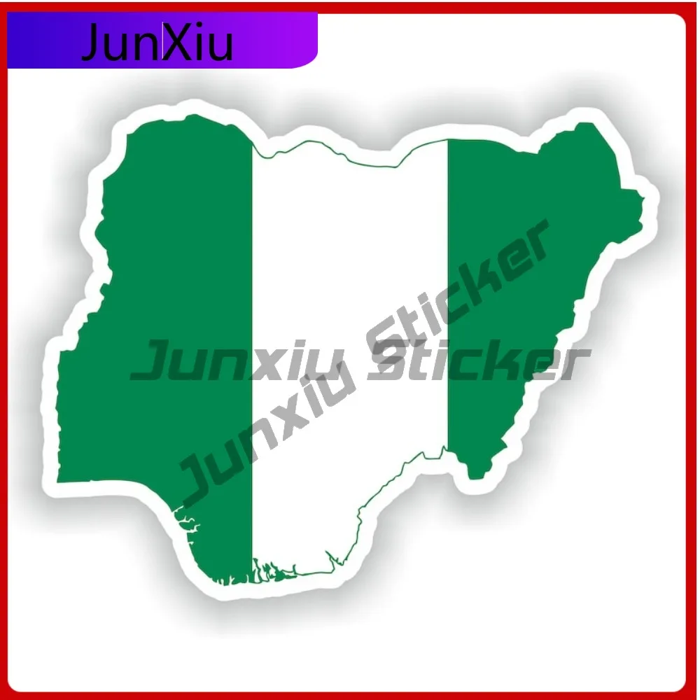 

Nigeria Shape Of The National Emblem Map Stickers Decorative Decals Motorcycle Accessories For Women Funny Decoration Accessorie