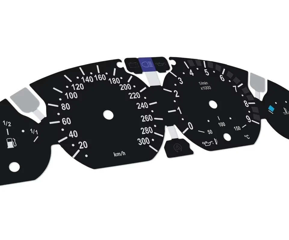 9000rpm For BMW E46 M3 Black - Speedometer gauges from MPH to km/h For BMW E46 323Ci/325Ci/328Ci/330Ci Instrument Cluster