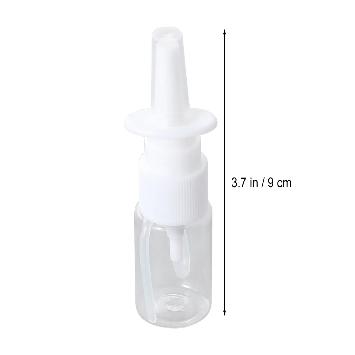 

10 Pcs 10ml Portable Nasal Sprayer Bottle Refillable Fine Mist Empty Spray Bottles (10M Transparent Flat Shoulder Bottle + D