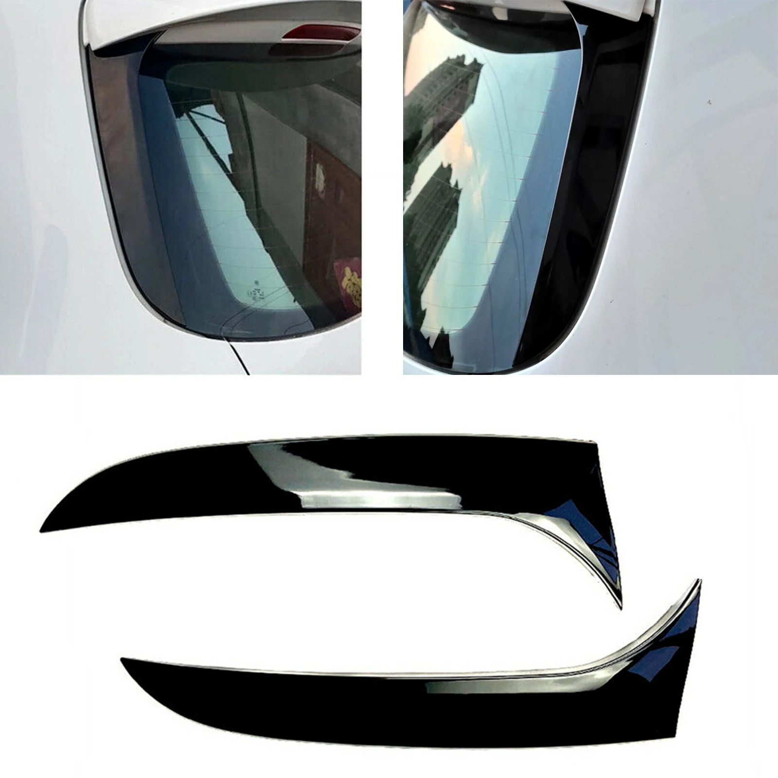 

For Mercedes Benz W166 Rear Windshield Trim Side Spoiler Wing Tail Gate Cover Splitter Lip