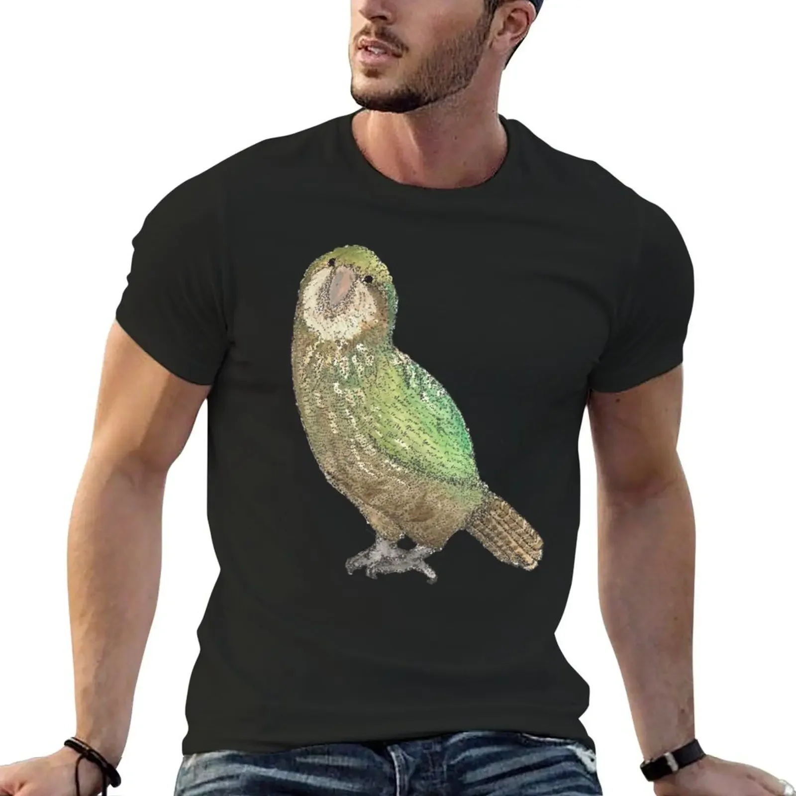 Kakapo T-Shirt summer top graphic shirts mens vintage t shirts