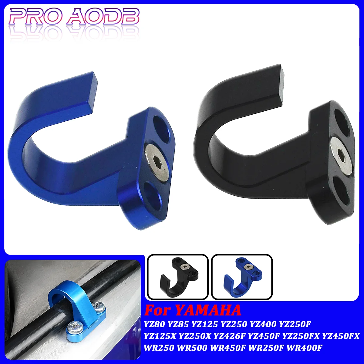 

Motorcycle Rear Brake Hose Clamp Guide Aluminum For Yamaha YZ125 YZ250 YZ250FX YZ450FX YZ250F YZ450F WR250F WR450F 2003-2022