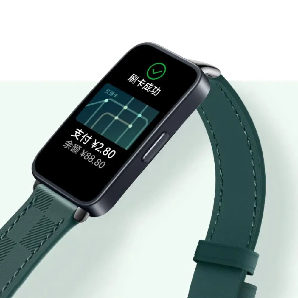 Новый кожаный ремешок для часов из искусственной кожи, аксессуары для браслетов, ремешок для часов с пряжкой, мягкий браслет для умных часов Huawei Band 8,