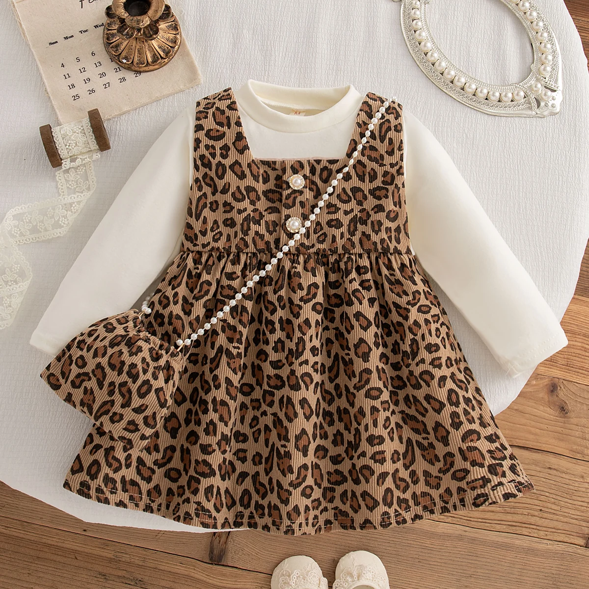 Gaun Rajut Motif Macan Tutul u - Baby Clothing Korea ulasan dan harga