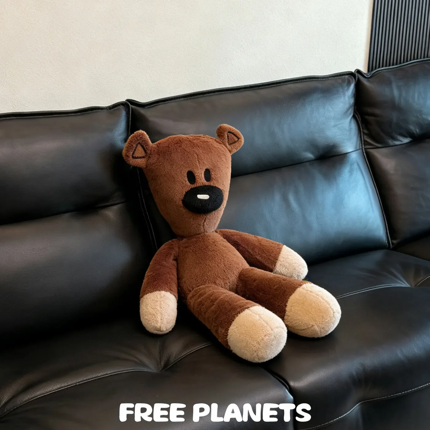 Classic Mr. Bean Brown Bear Plush Toy Soft Fluffy Teddy Stuffed Bear Doll Cute Cuddly Plushie for Fans Birthday Gift Home Decor