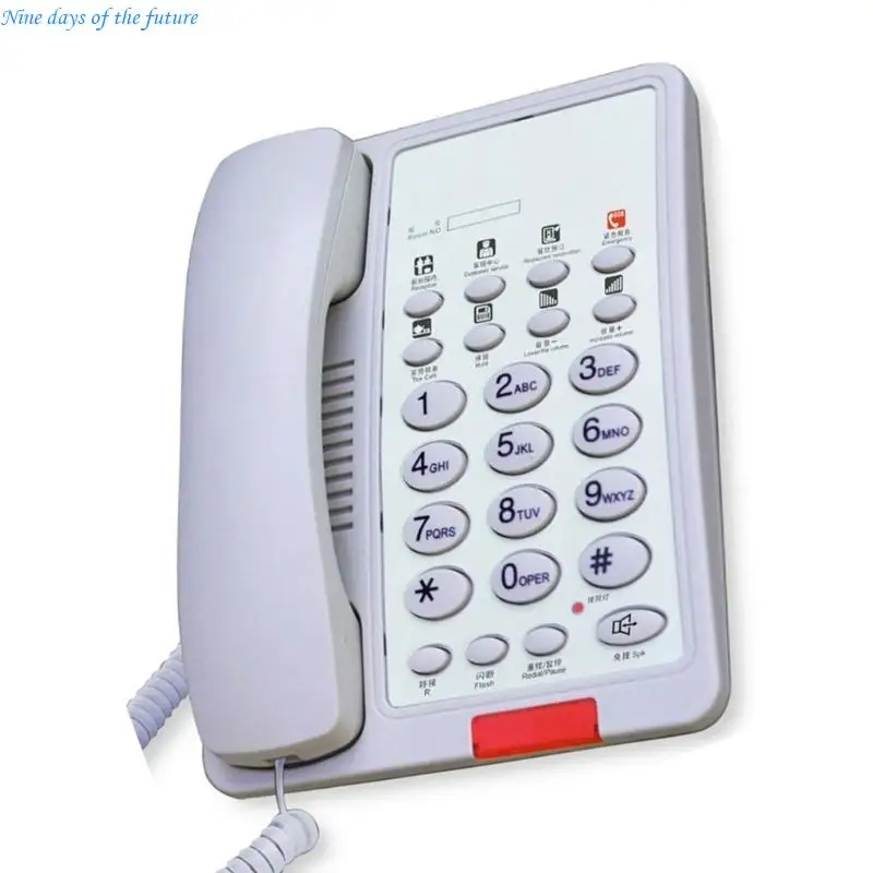 Big Button Landline Phone Fixed Landline Phone Support Speed for Hotel E65A