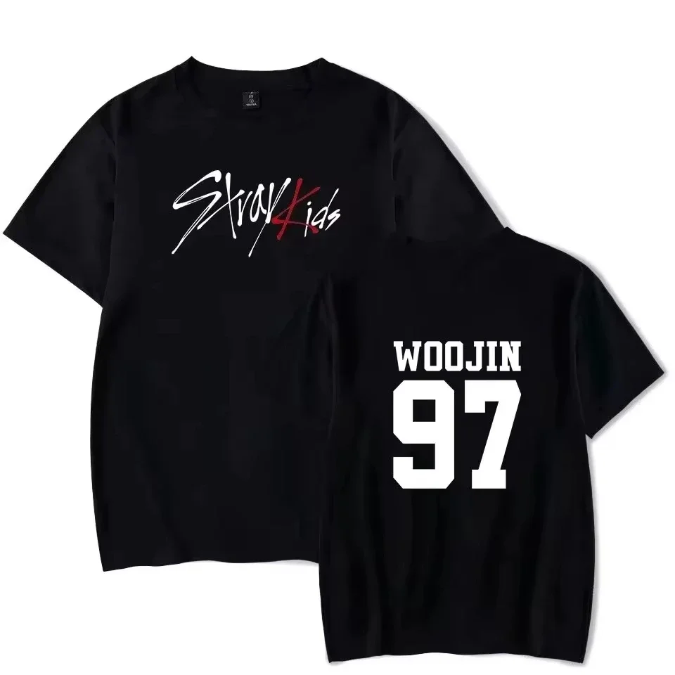 Classic Trend Kpop Stray Kids T Shirt SKZ Women Cotton T-shirt Straykids Seungmin FELIX HYUNJIN JEONGIN MINHO Short Sleeve Shirt