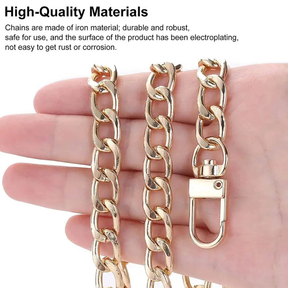 Handbag Straps for Crossbody Metal Replacement Bag Accessories Belt for Bag Accessories Handbag Belt Metal Shoulder Bag Straps