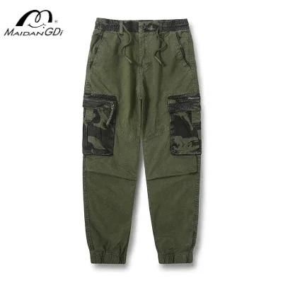 MAIDANGDI Camouflage Splicing High Craft Workwear Pants  Tough Casual Pants  Long Pants with Multiple Pockets Daily  Traveling