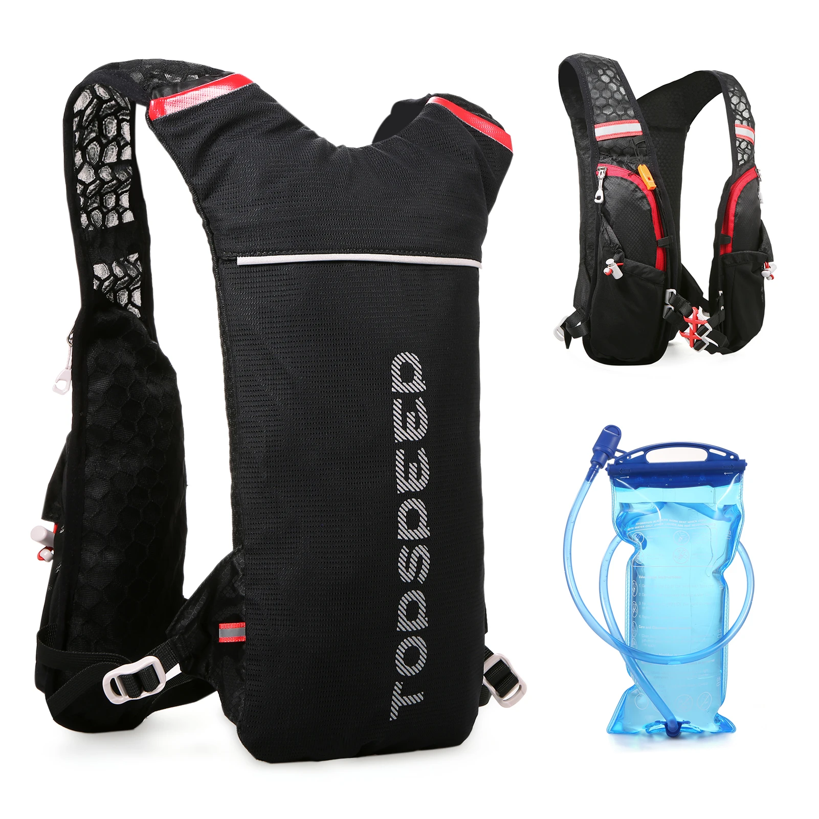 Hydration Pack Backpack with 2L Water Bladder Super Lightweight Breathable Hydration Vest For Outdoors Running Cycle Climbing