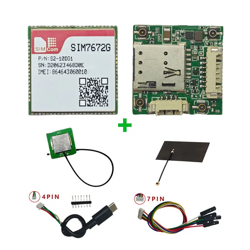SIMcom SIM7672G SIM7672E SIM7672NA LNGV MNGV CAT1 Core Board , Qualcomm chip, support Data+GNSS(optional) without voice.