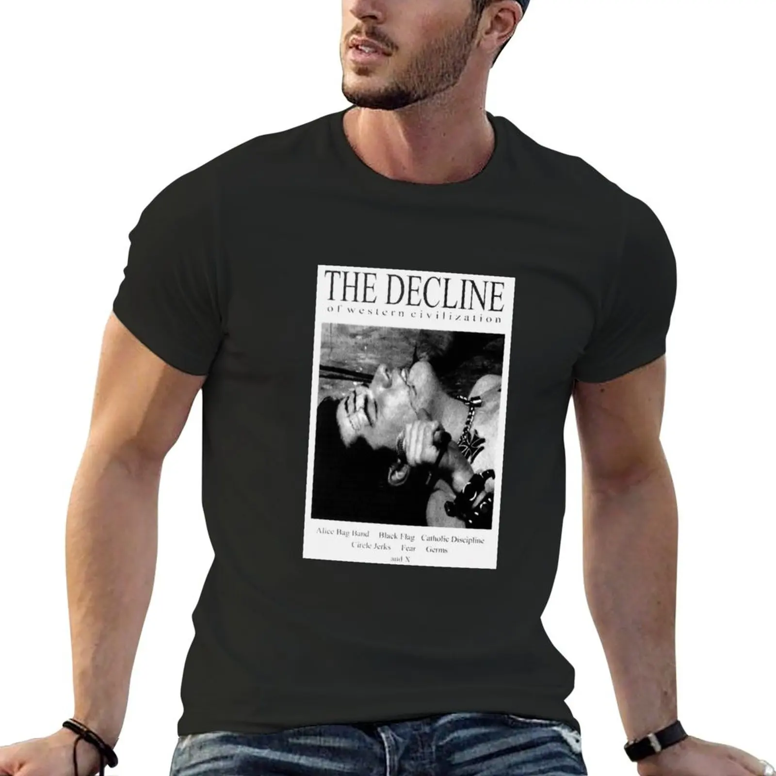 The Decline of Western Civilization Poster T-Shirt street wear shirts graphic shirts graphic tee men