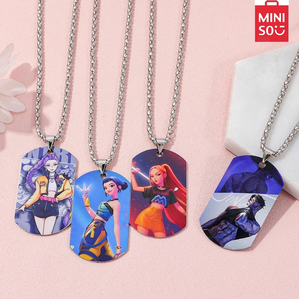 

K-pop Demon Hunters Y2K Necklace Harajuku Anime Personalized Character Pendant Charm for Men & Women Fashion Jewelry Gift