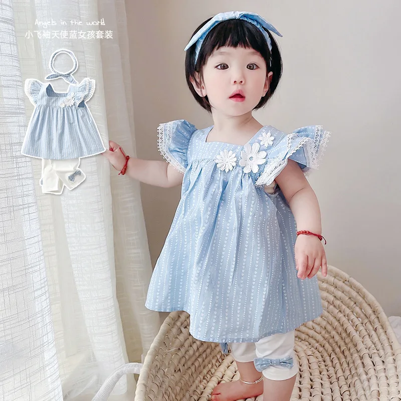 

Summer Children's Clothing sets Water Drops Baby Clothes Cute High Quality Newborn Girls' Set