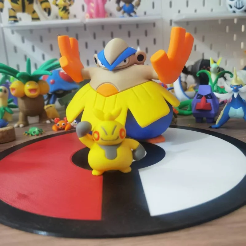 Pokemon Makuhita Hariyama 1:20 3d Stampato Action Figure Da Collezione Personaggio Anime Scrivania Decorazione Regalo Fai Da Te Modello Proporzionale Giocattolo