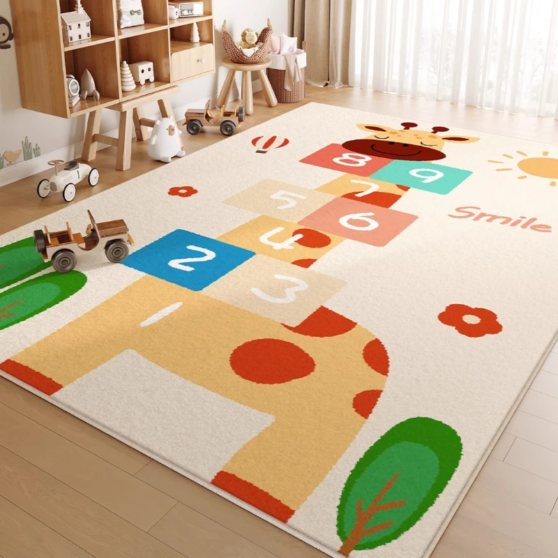 

Cartoon Cute Bedroom Decor Carpet Large Area Carpets for Living Room Fluffy Soft Children Room Rug Home Thicken Plush Floor Mat