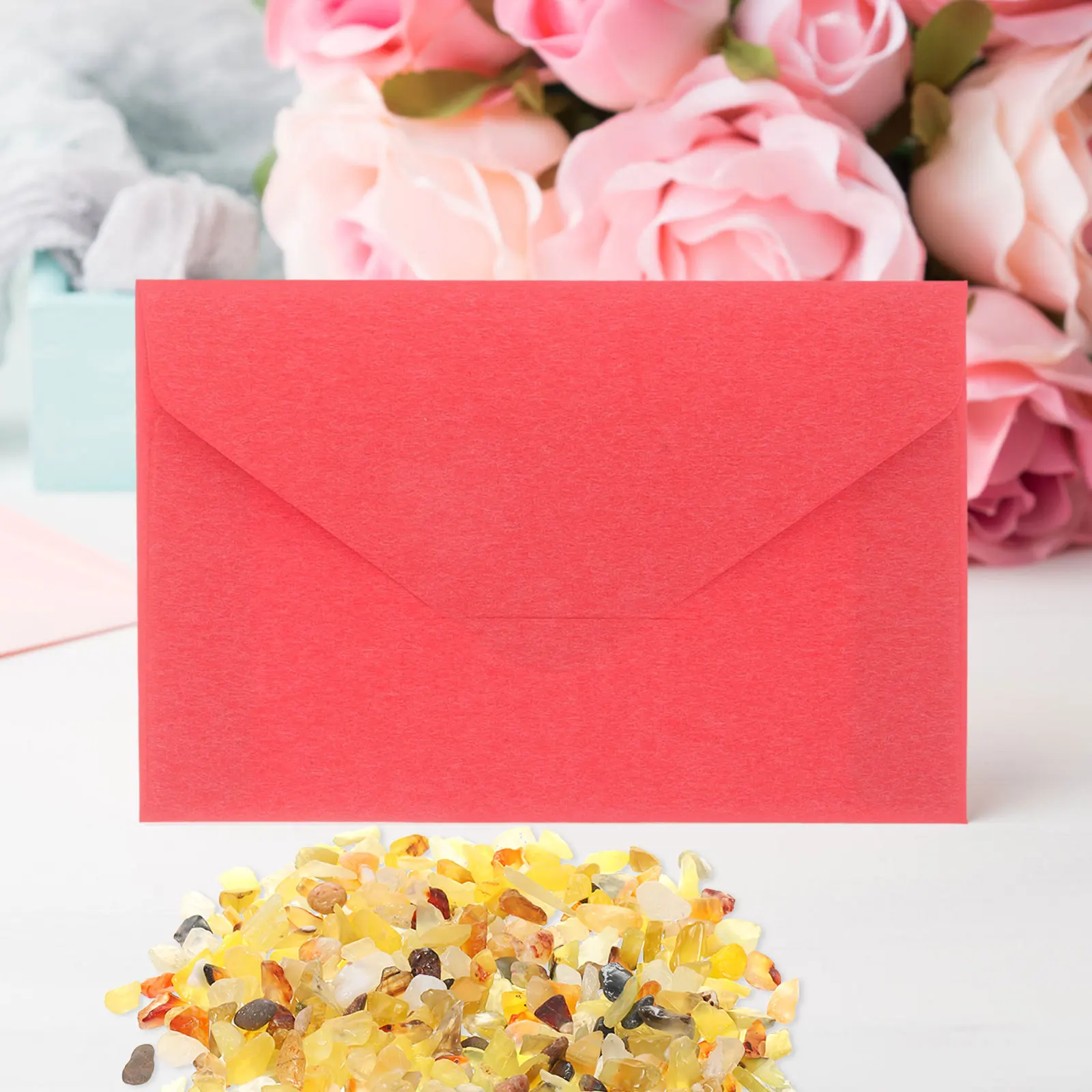 

1Set Natural White Crystal Stone Decorative Gravel for Desk Office Home Tabletop Ornament Elegant Desktop Display Decor