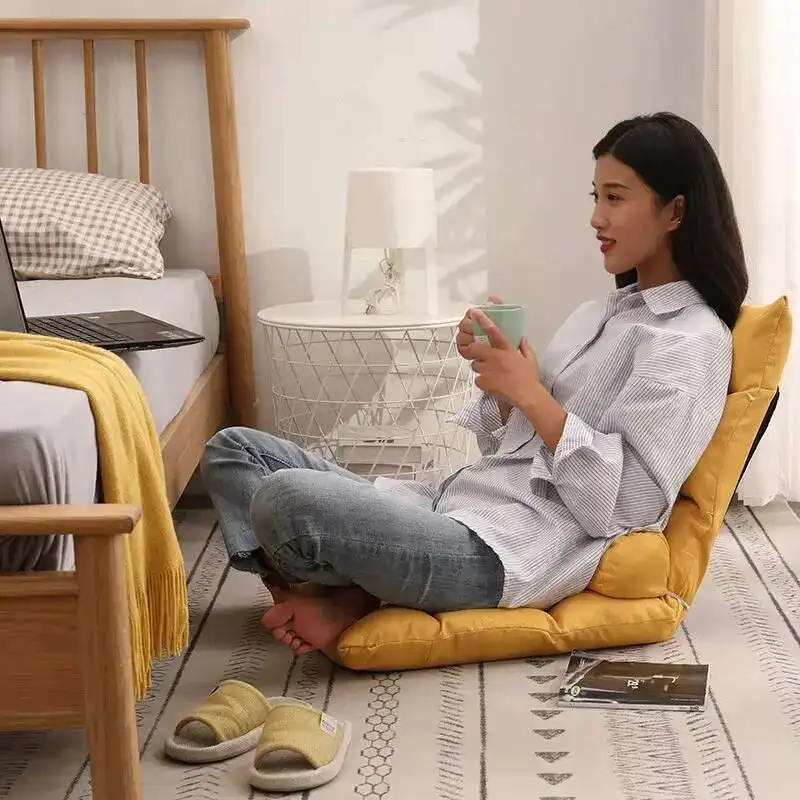 

Folding Lounge Chair Home Balcony Living Room Folding Chair Leisure Balcony Lazy Sofa Tatami Chair Modern Backrest New