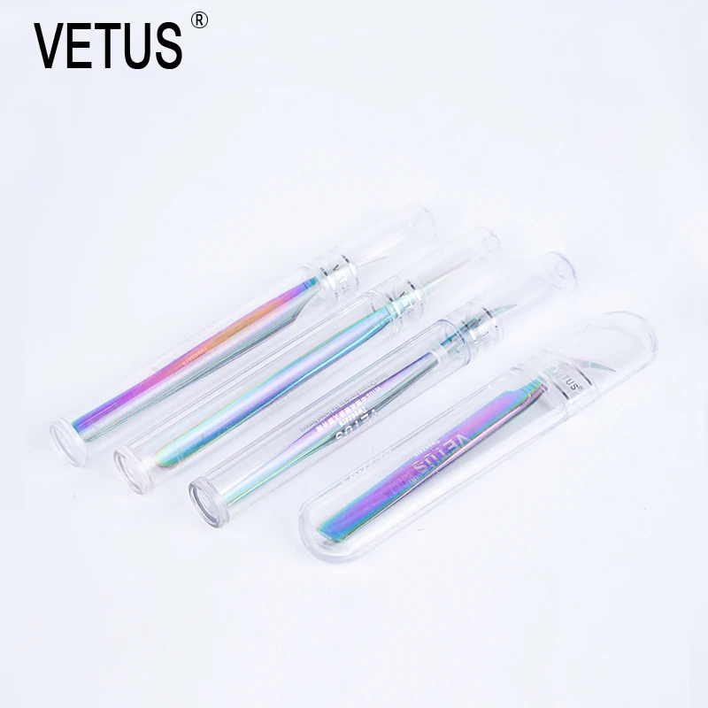 Vetus-ステンレス鋼のフォースクリップ,金とステンレス鋼の羽毛のつけまつげ,アイストピース,12/15/18/19シリーズ